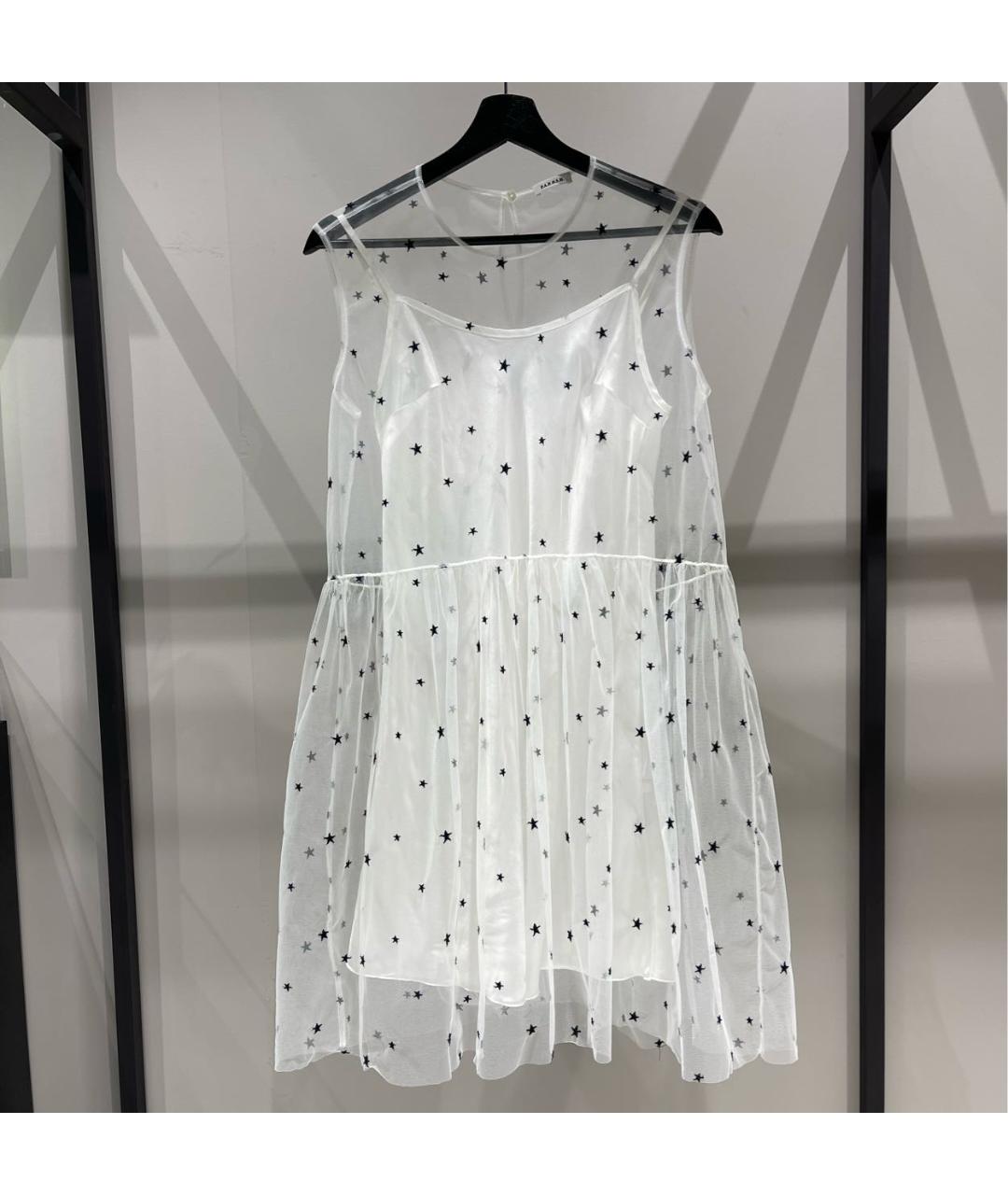 P.A.R.O.S.H. Белое полиамидовое коктейльное платье, фото 6