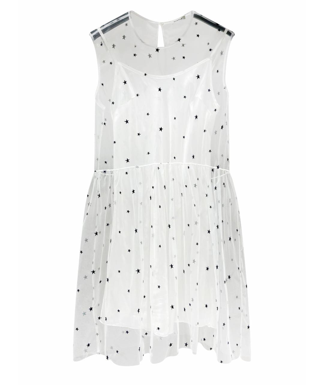 P.A.R.O.S.H. Белое полиамидовое коктейльное платье, фото 1