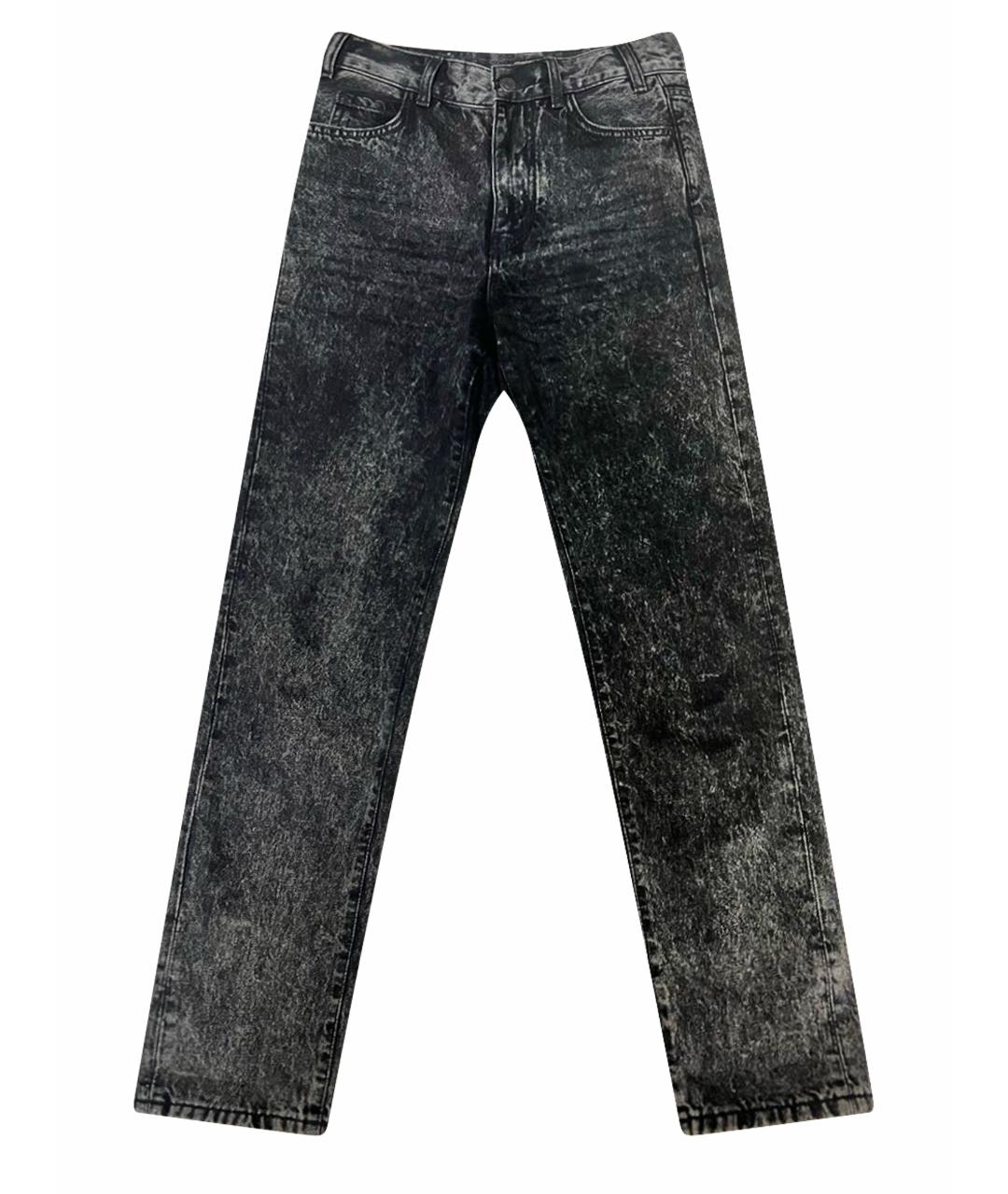 MAJE Антрацитовые хлопковые прямые джинсы, фото 1