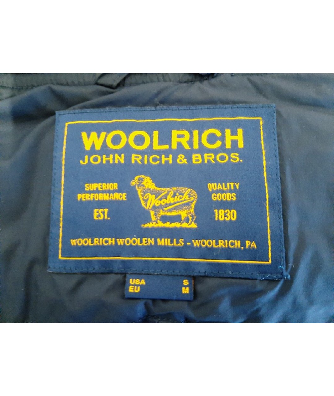 WOOLRICH Синяя полиэстеровая куртка, фото 4