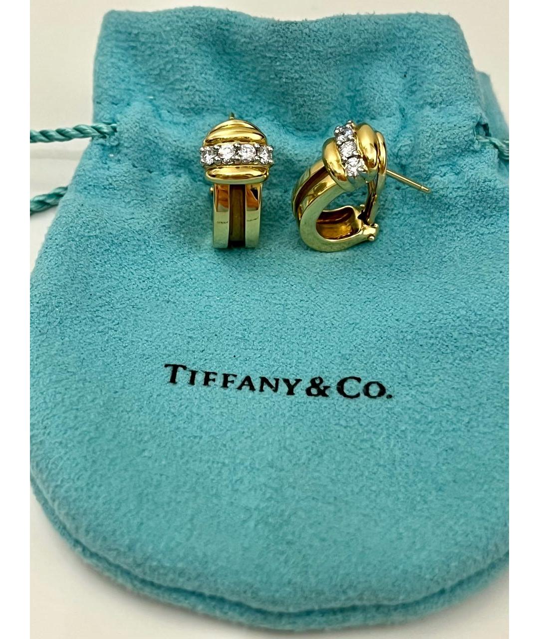 TIFFANY&CO Золотые серьги из желтого золота, фото 7