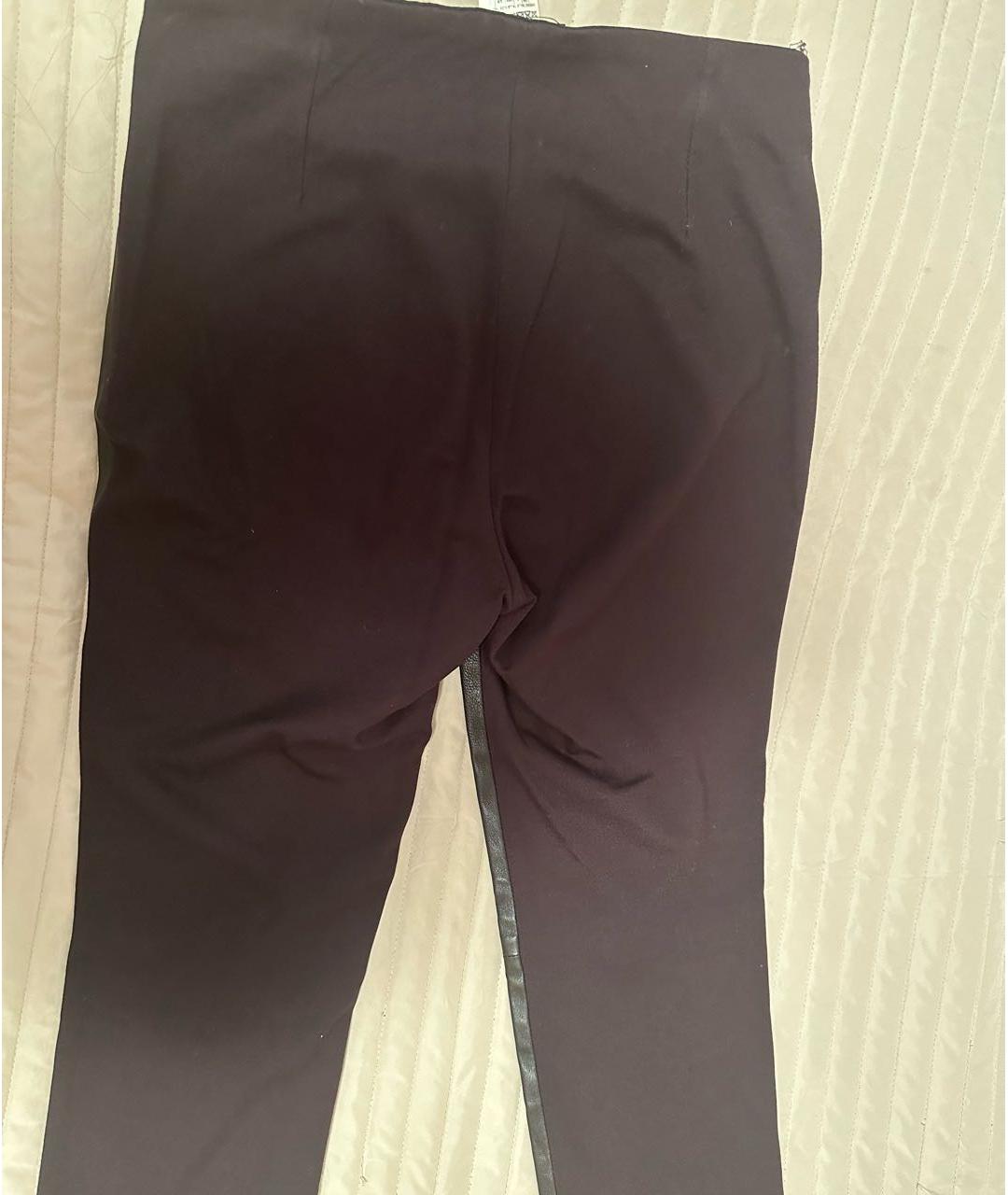 WEEKEND MAX MARA Коричневые кожаные брюки узкие, фото 4