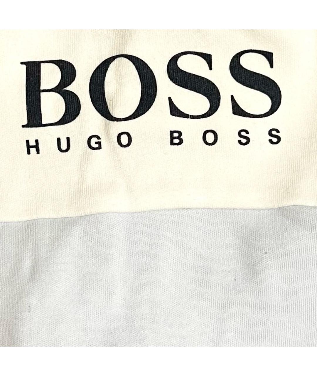 HUGO BOSS Голубой хлопковый боди / песочник, фото 4