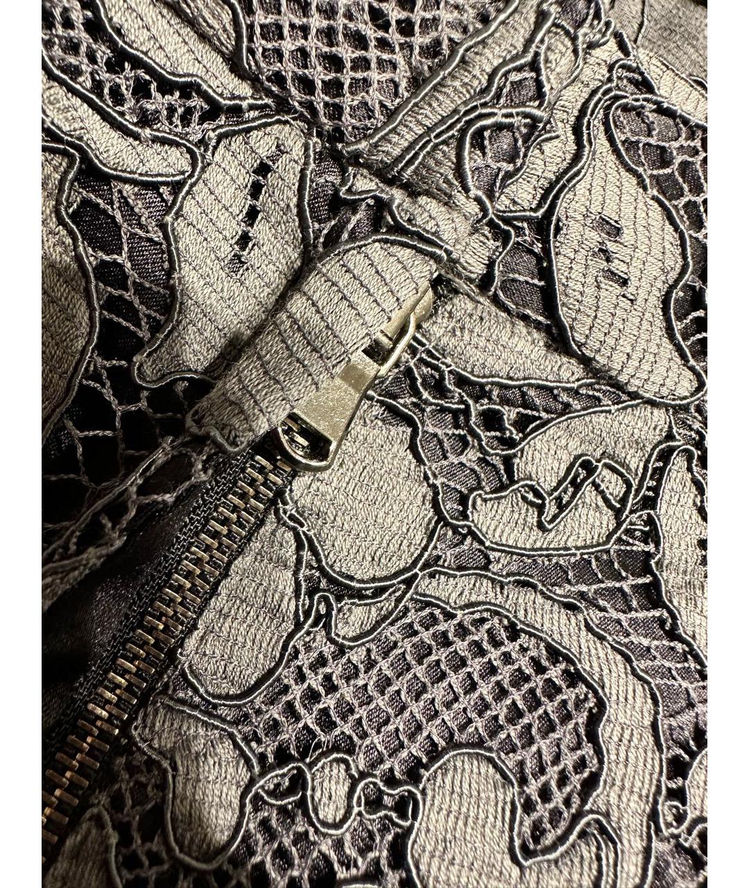 DOLCE&GABBANA Антрацитовая хлопковая юбка макси, фото 7