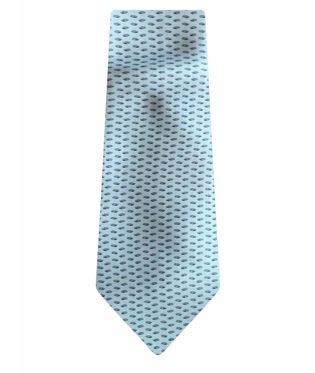 HERMES PRE-OWNED Голубой шелковый галстук, фото 1