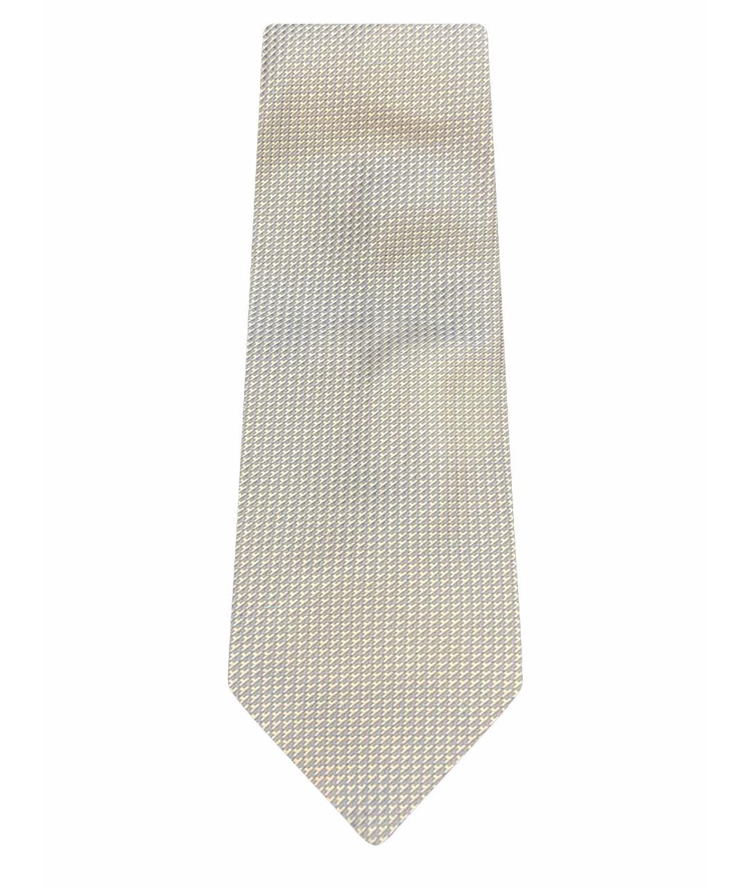 ERMENEGILDO ZEGNA Голубой шелковый галстук, фото 1