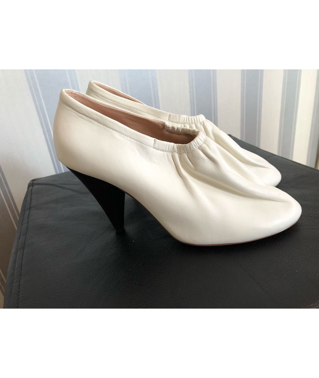 CELINE PRE-OWNED Белые кожаные туфли, фото 8