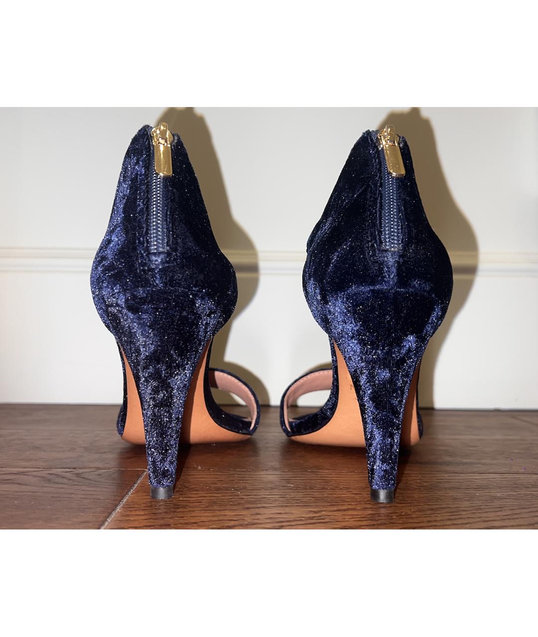 MAX&CO Темно-синие бархатные туфли, фото 4