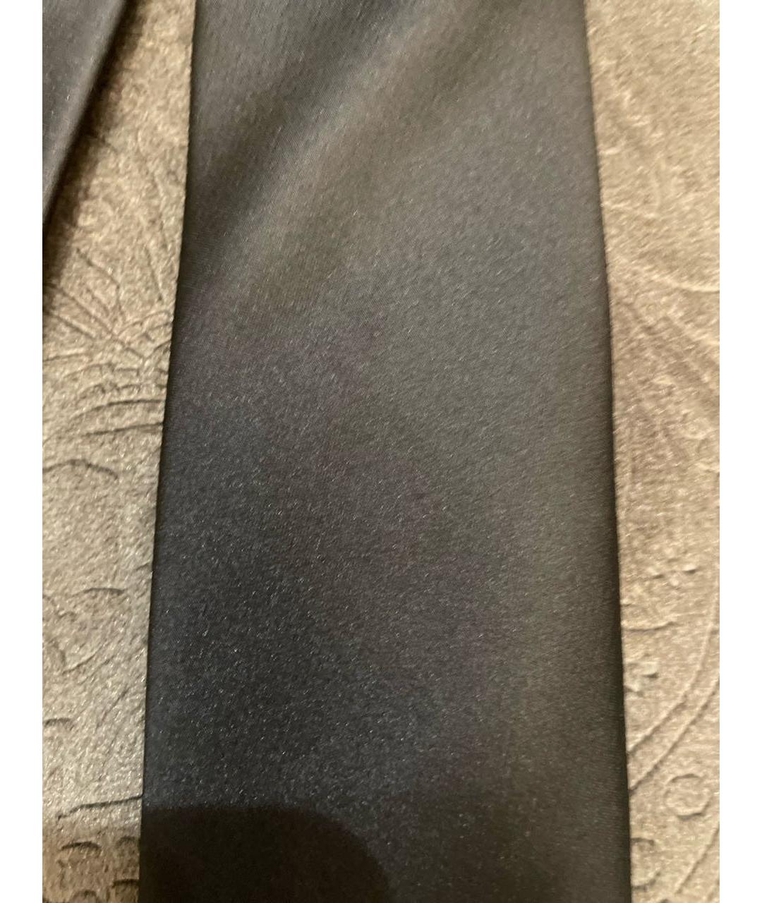 HUGO BOSS Черный шелковый галстук, фото 4