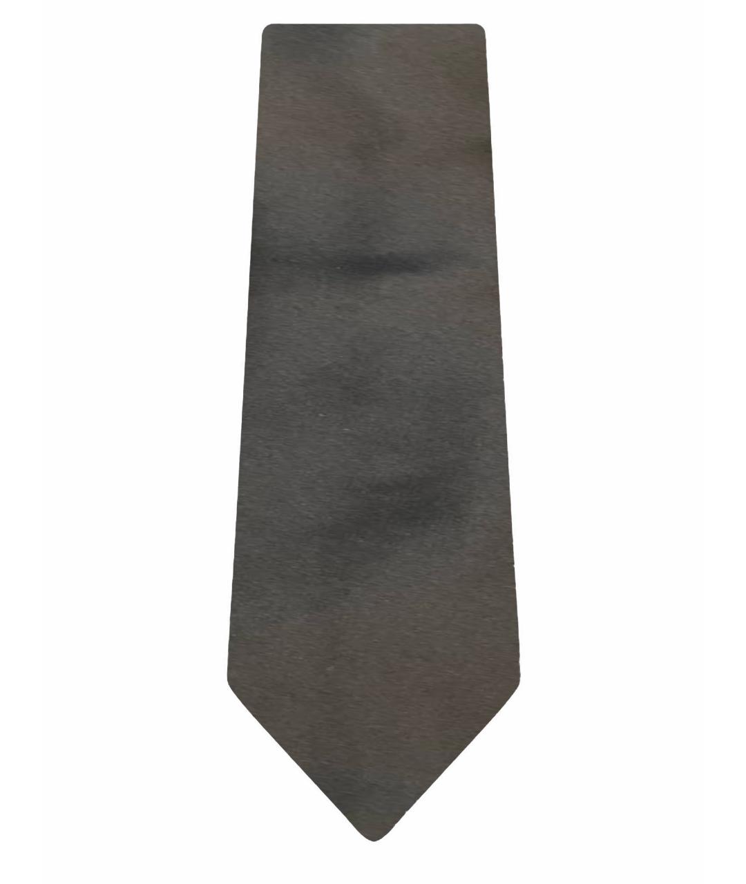 HUGO BOSS Черный шелковый галстук, фото 1