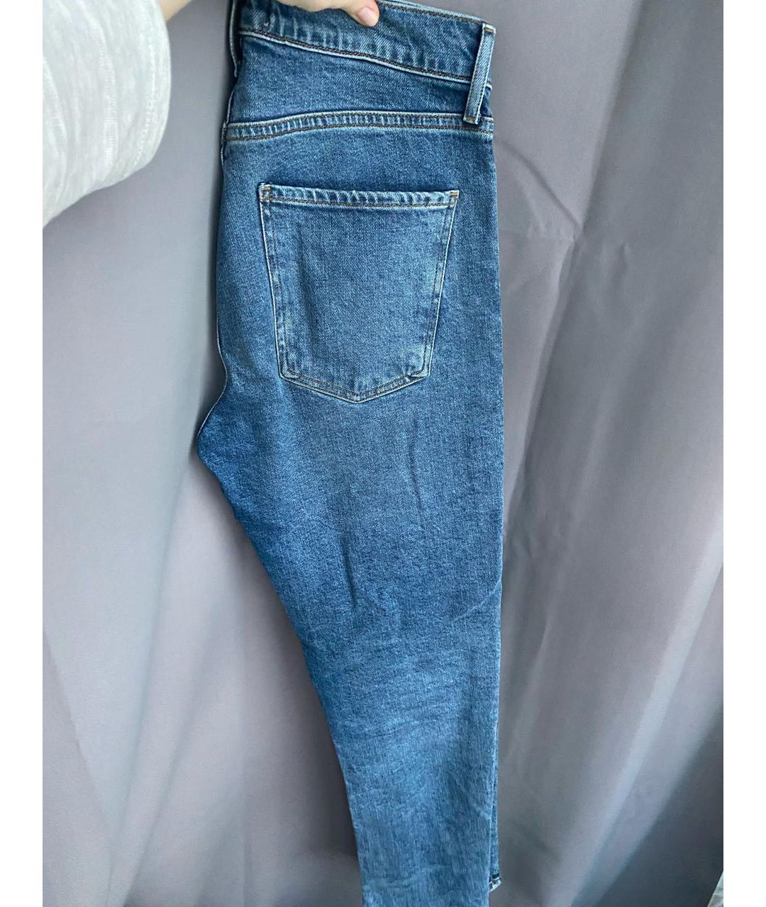 AGOLDE Синие хлопковые джинсы слим, фото 5