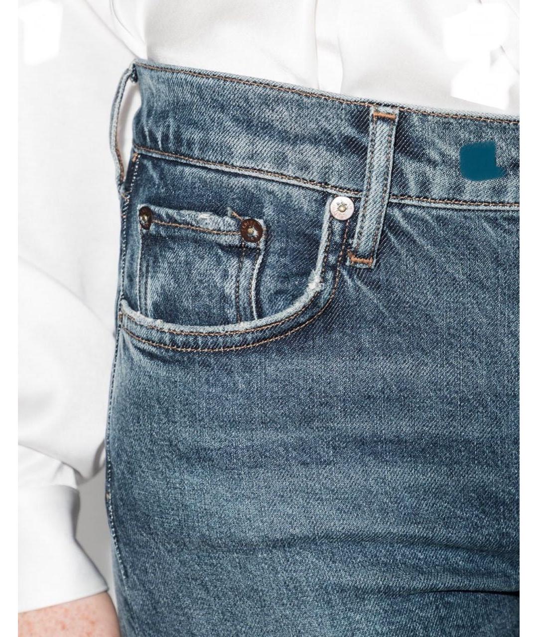 AGOLDE Синие хлопковые джинсы слим, фото 6