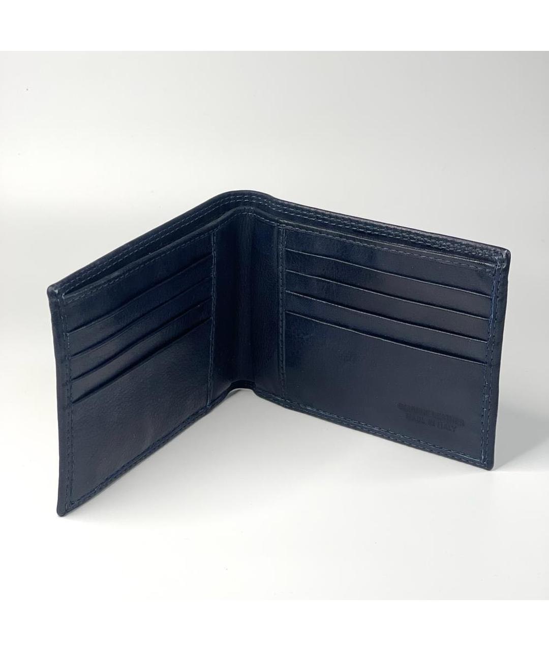 JOHN GALLIANO VINTAGE Темно-синий кожаный кошелек, фото 4