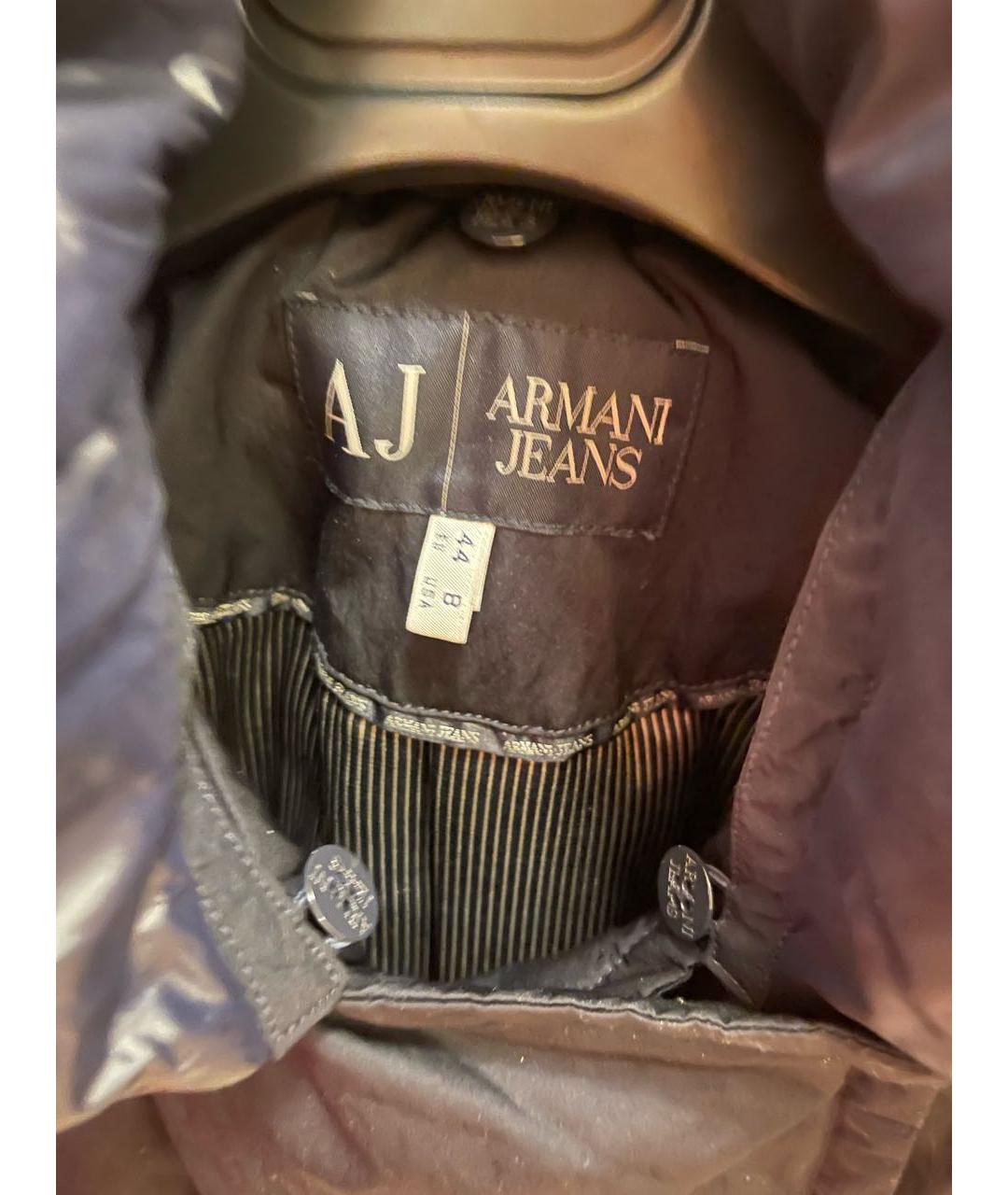 ARMANI JEANS Черная полиэстеровая куртка, фото 2