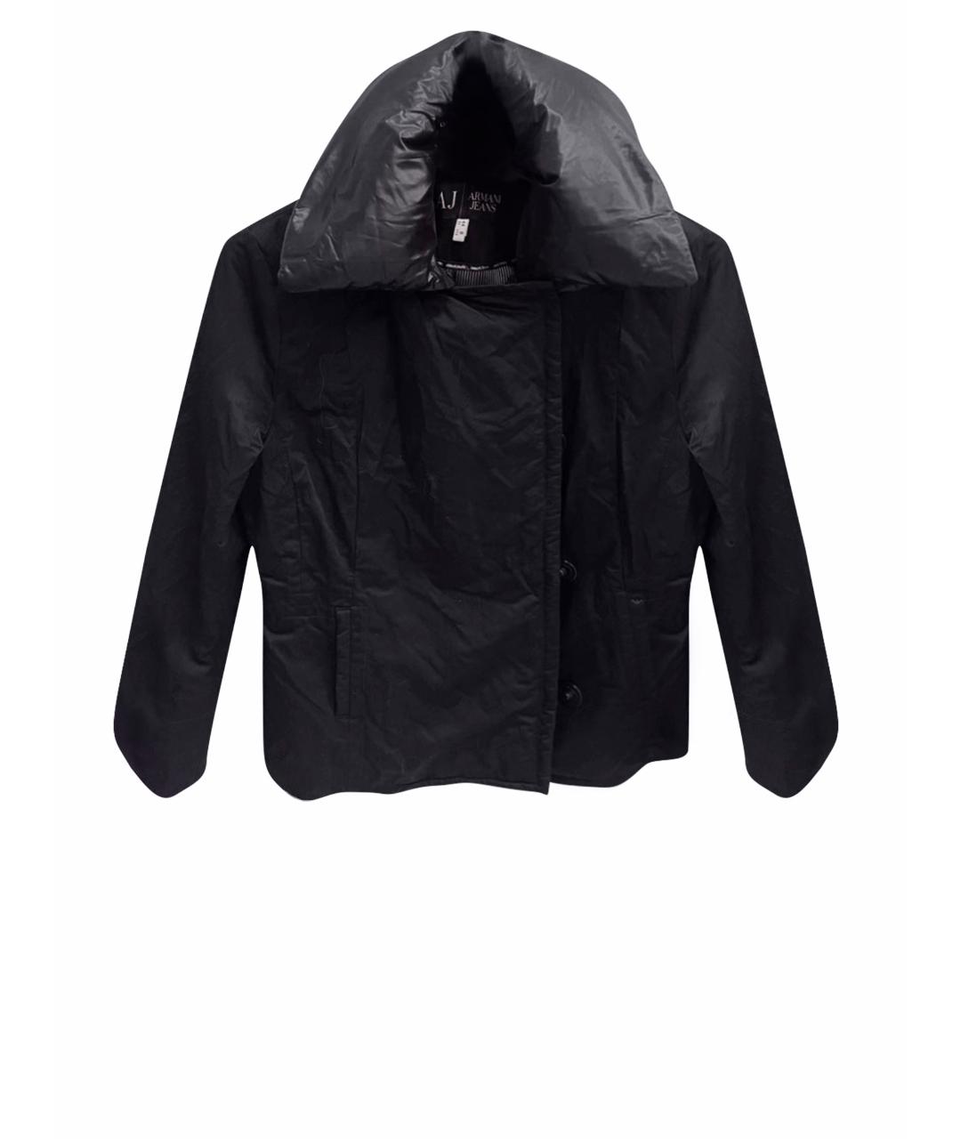 ARMANI JEANS Черная полиэстеровая куртка, фото 1