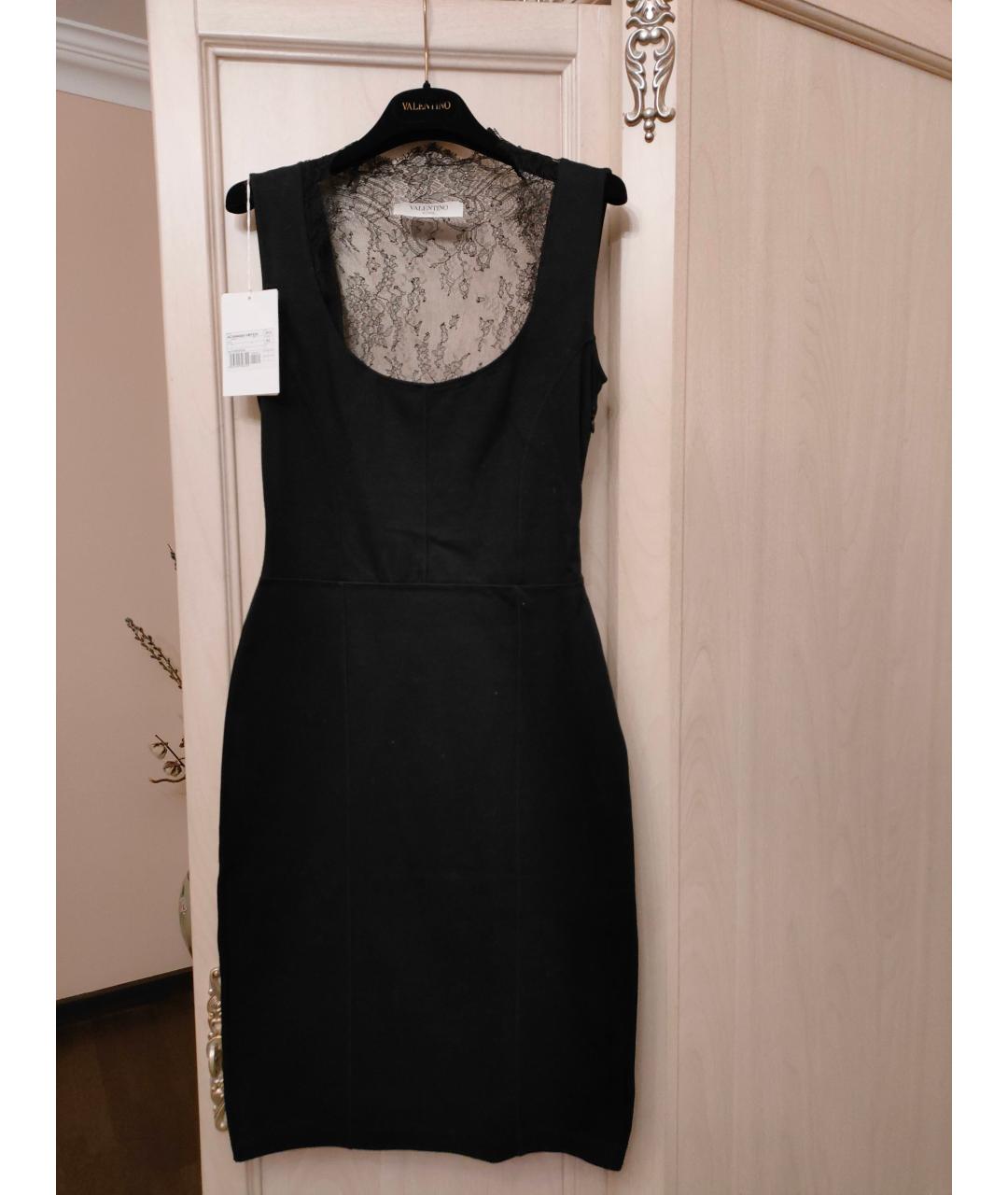 VALENTINO Черное вискозное вечернее платье, фото 3