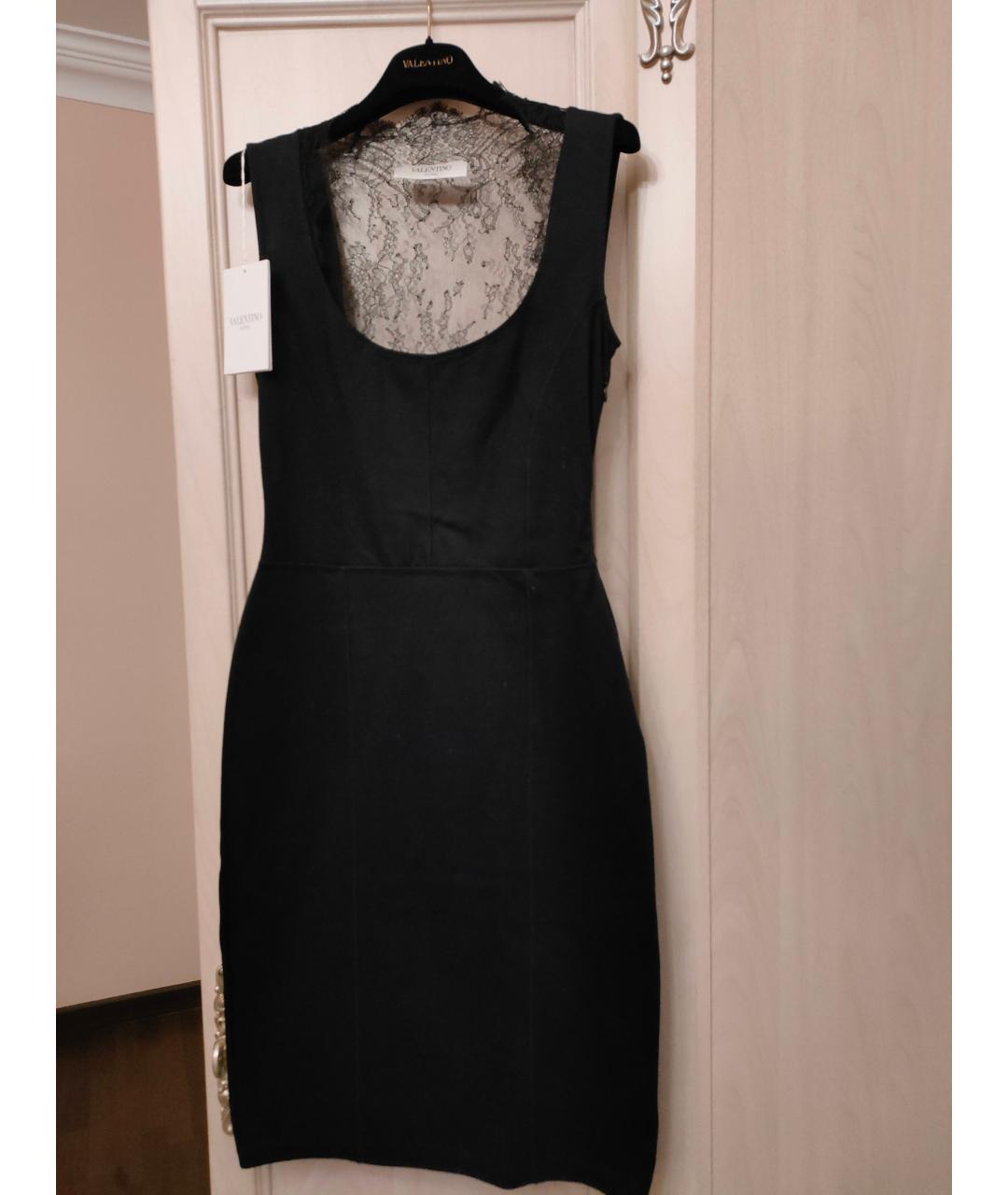 VALENTINO Черное вискозное вечернее платье, фото 7
