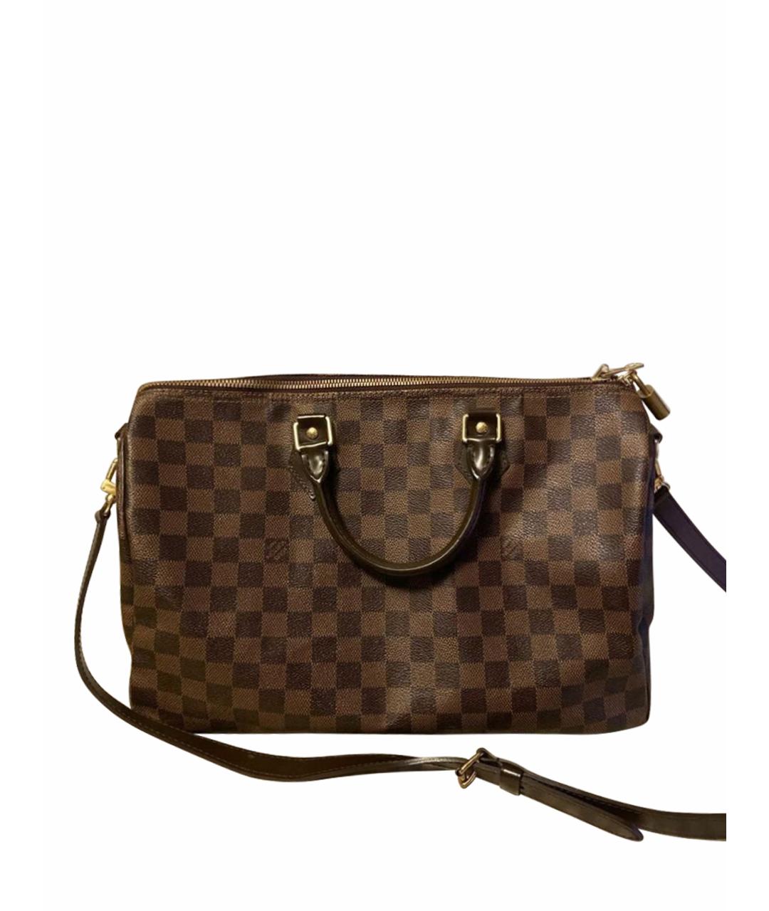 LOUIS VUITTON Коричневая тканевая дорожная/спортивная сумка, фото 1