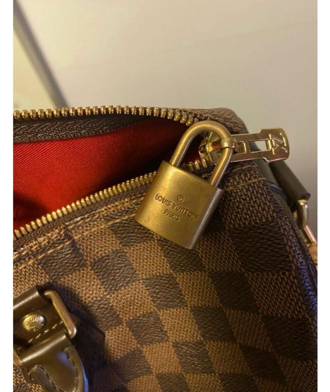LOUIS VUITTON Коричневая тканевая дорожная/спортивная сумка, фото 5