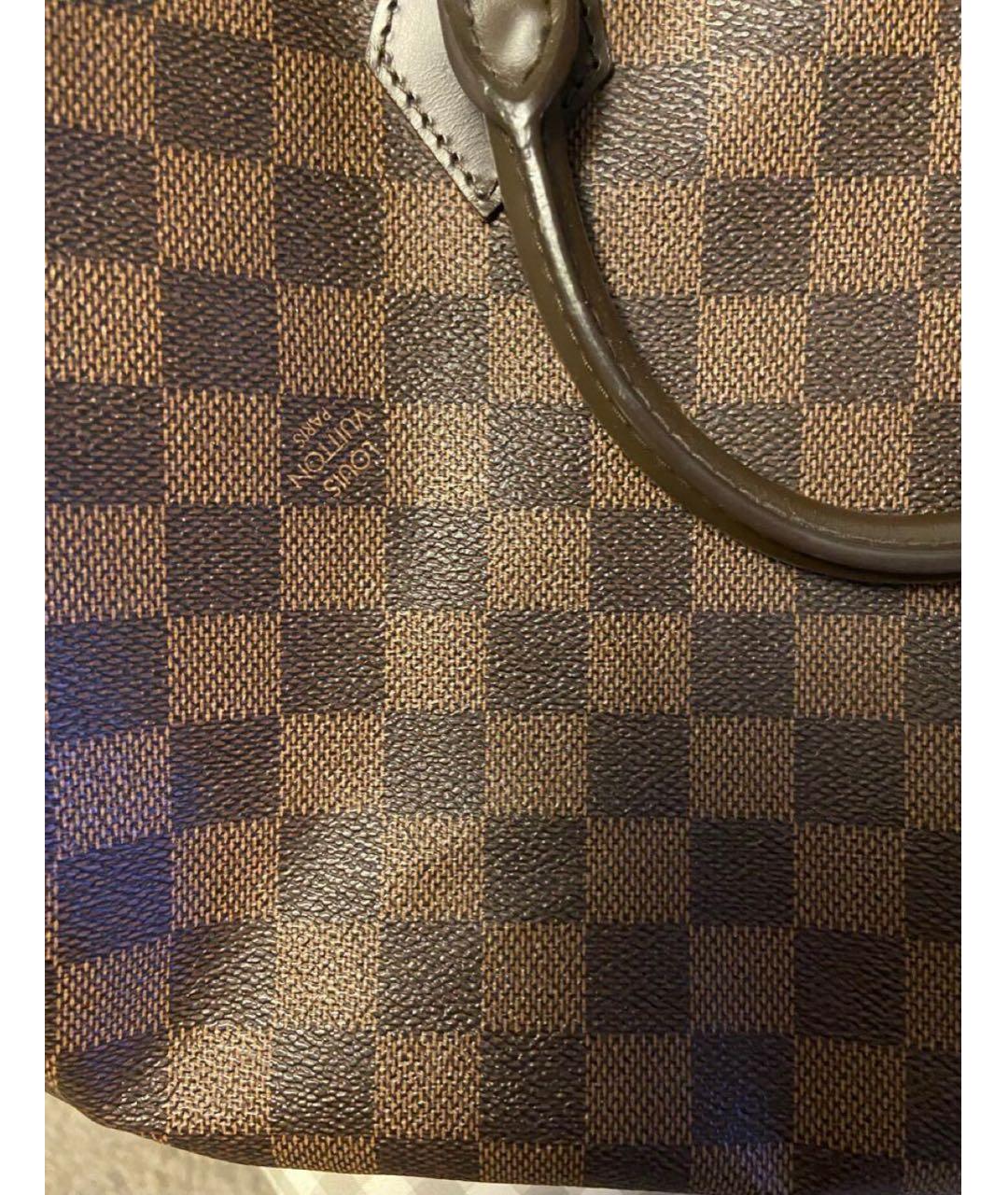 LOUIS VUITTON Коричневая тканевая дорожная/спортивная сумка, фото 4