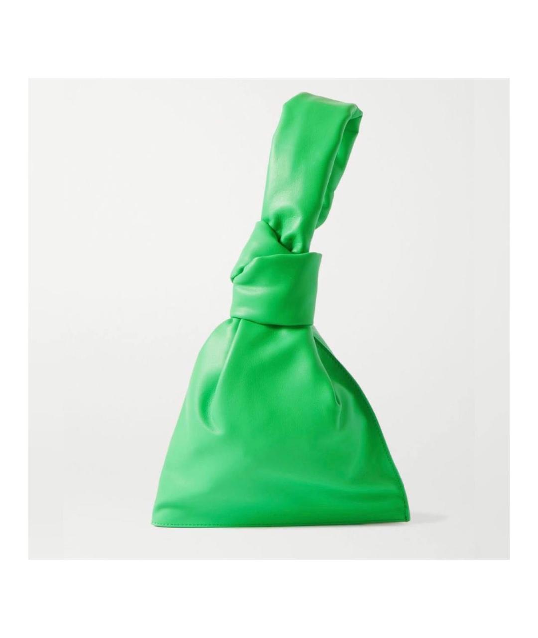 BOTTEGA VENETA Зеленая кожаная сумка с короткими ручками, фото 6
