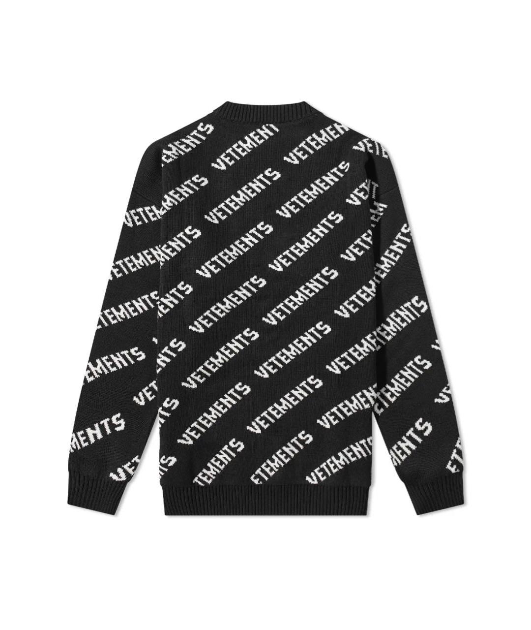 VETEMENTS Черный шерстяной джемпер / свитер, фото 2