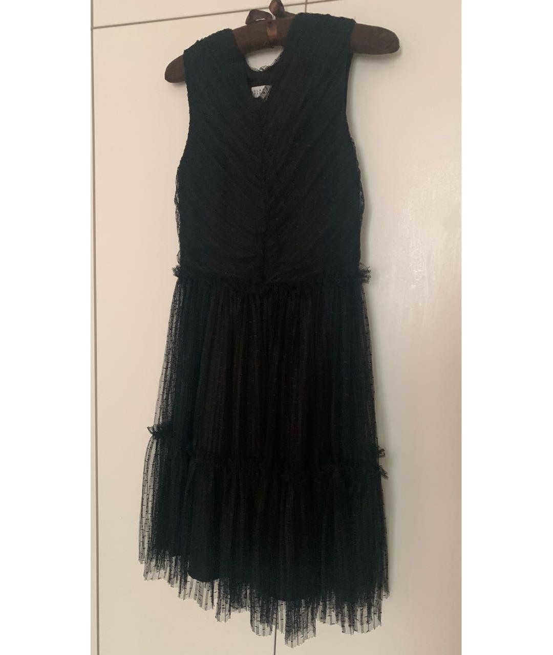 Claudie Pierlot Черное полиэстеровое коктейльное платье, фото 8