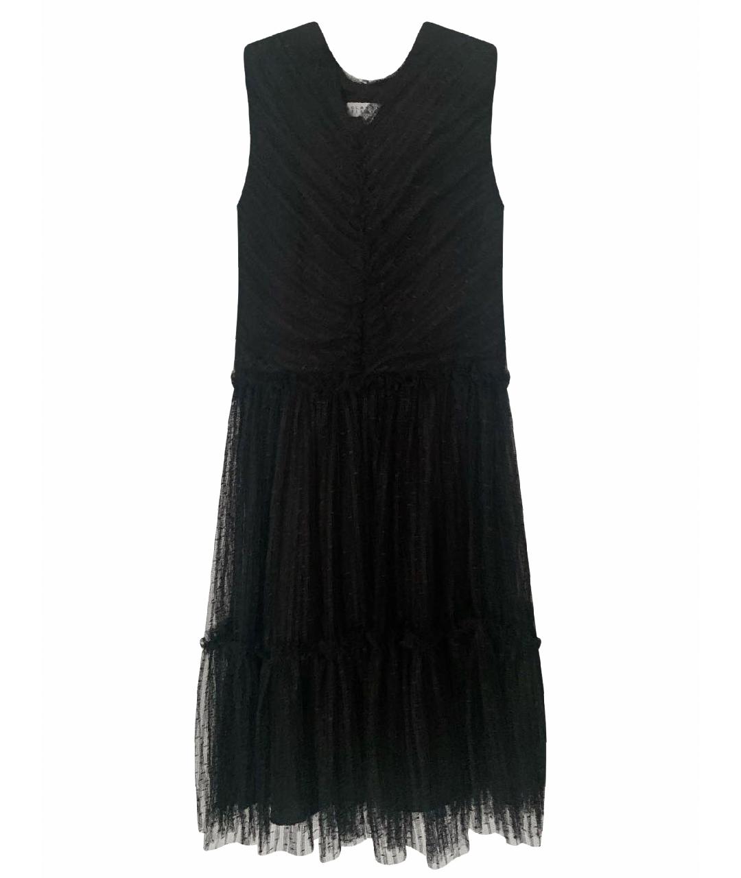 Claudie Pierlot Черное полиэстеровое коктейльное платье, фото 1