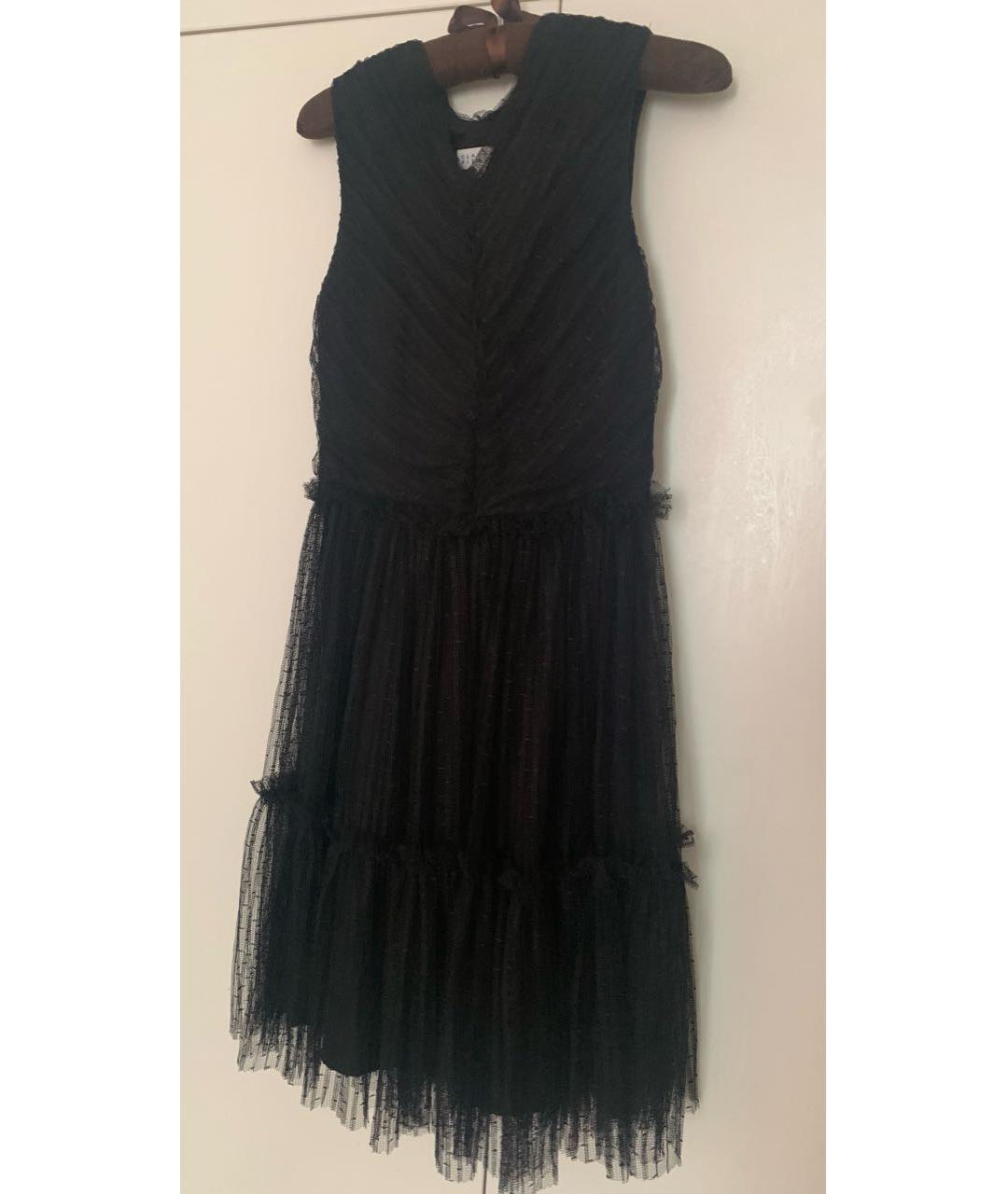 Claudie Pierlot Черное полиэстеровое коктейльное платье, фото 2