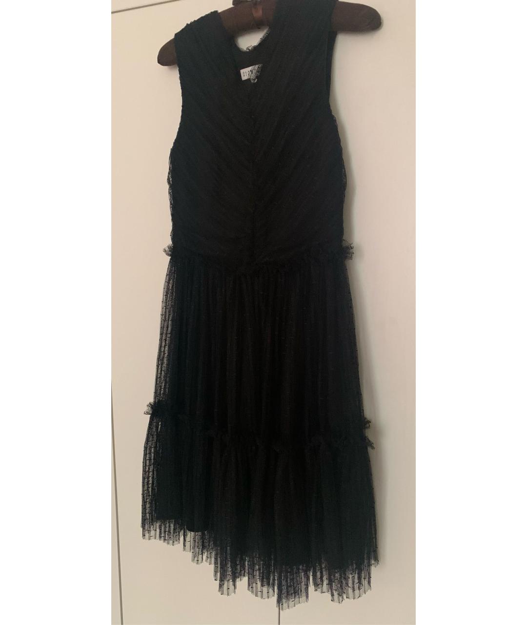 Claudie Pierlot Черное полиэстеровое коктейльное платье, фото 5