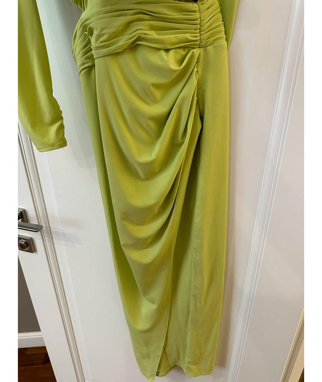 SELF-PORTRAIT Салатовыое полиэстеровое коктейльное платье, фото 5