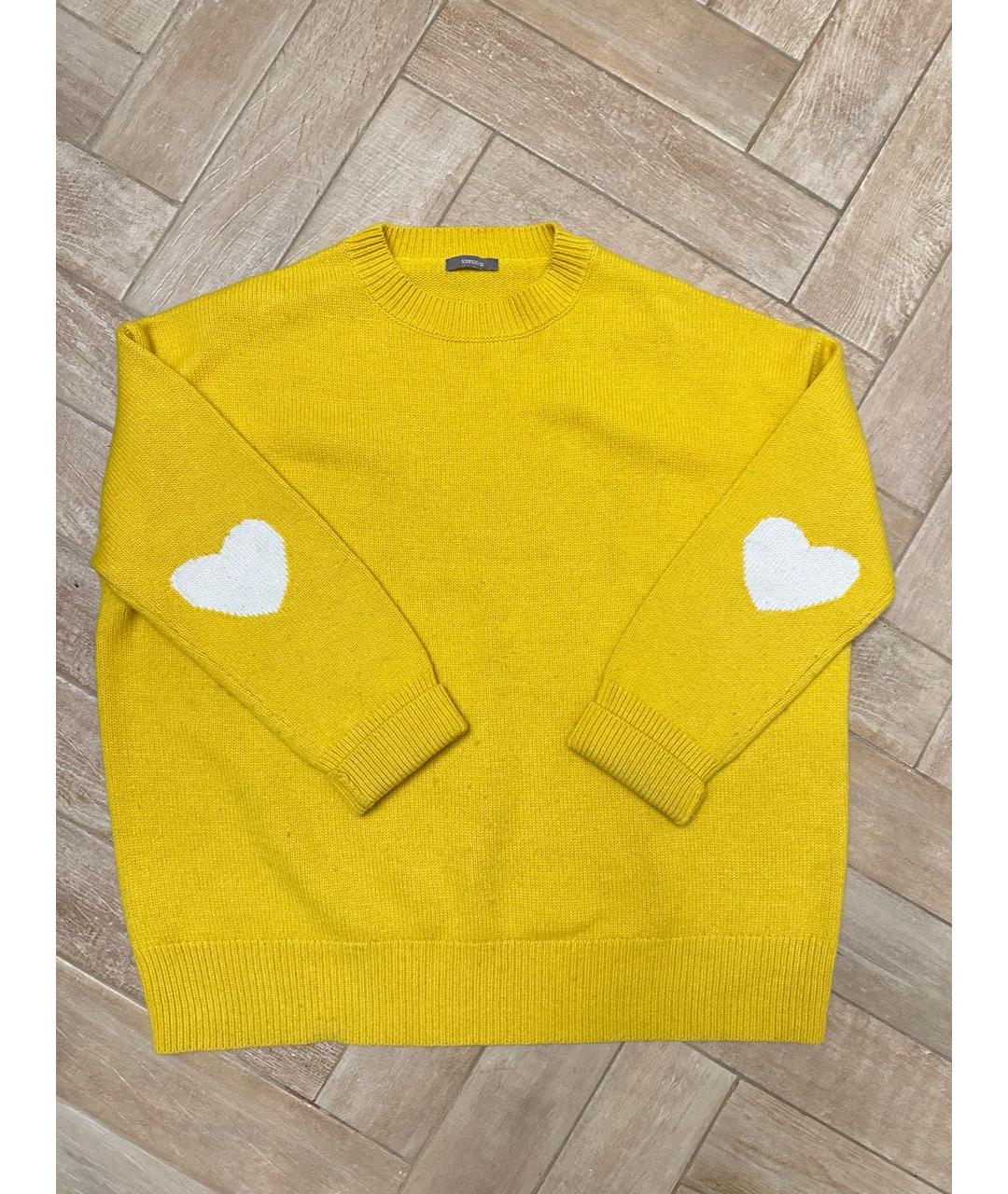 12 STOREEZ Желтый шерстяной джемпер / свитер, фото 4