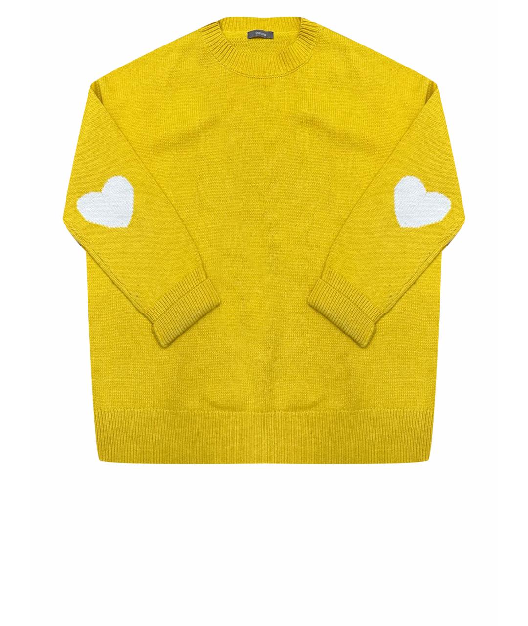 12 STOREEZ Желтый шерстяной джемпер / свитер, фото 1