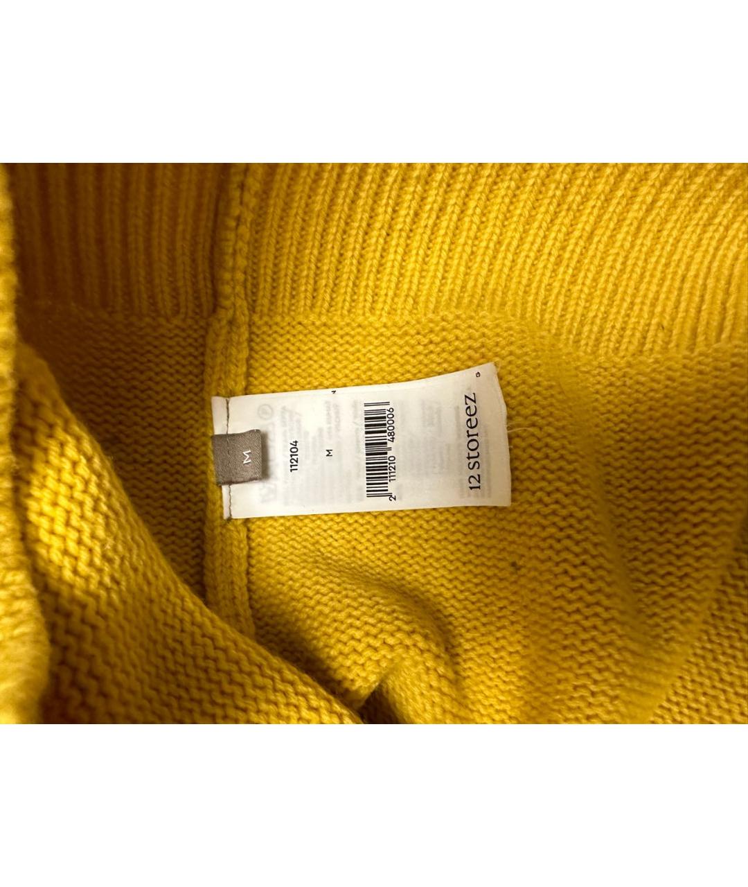 12 STOREEZ Желтый шерстяной джемпер / свитер, фото 2