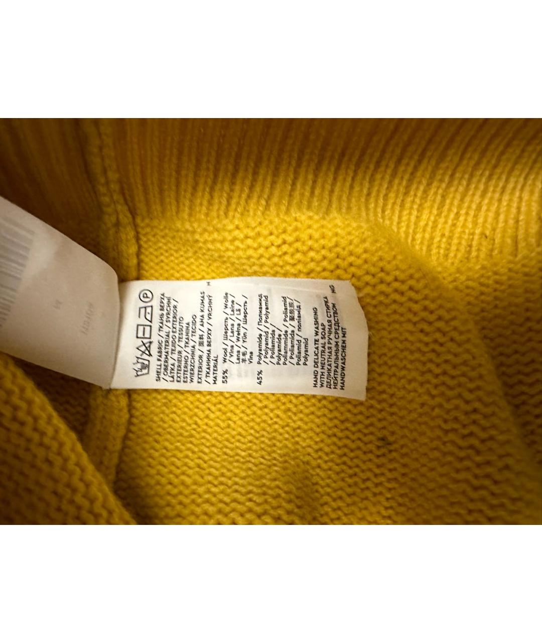 12 STOREEZ Желтый шерстяной джемпер / свитер, фото 3