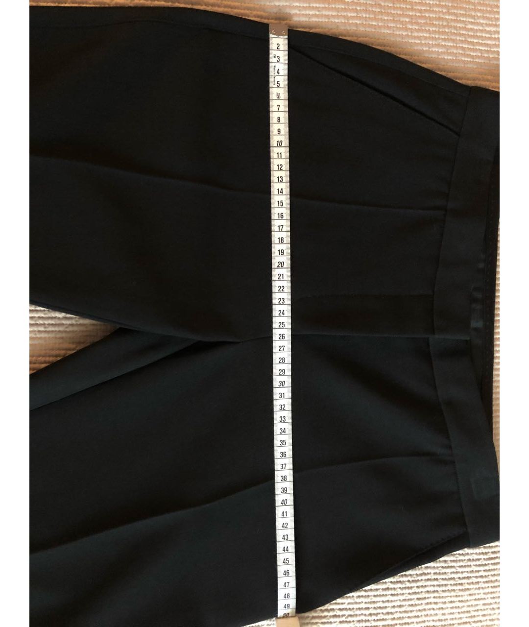 BURBERRY Черные шерстяные прямые брюки, фото 7
