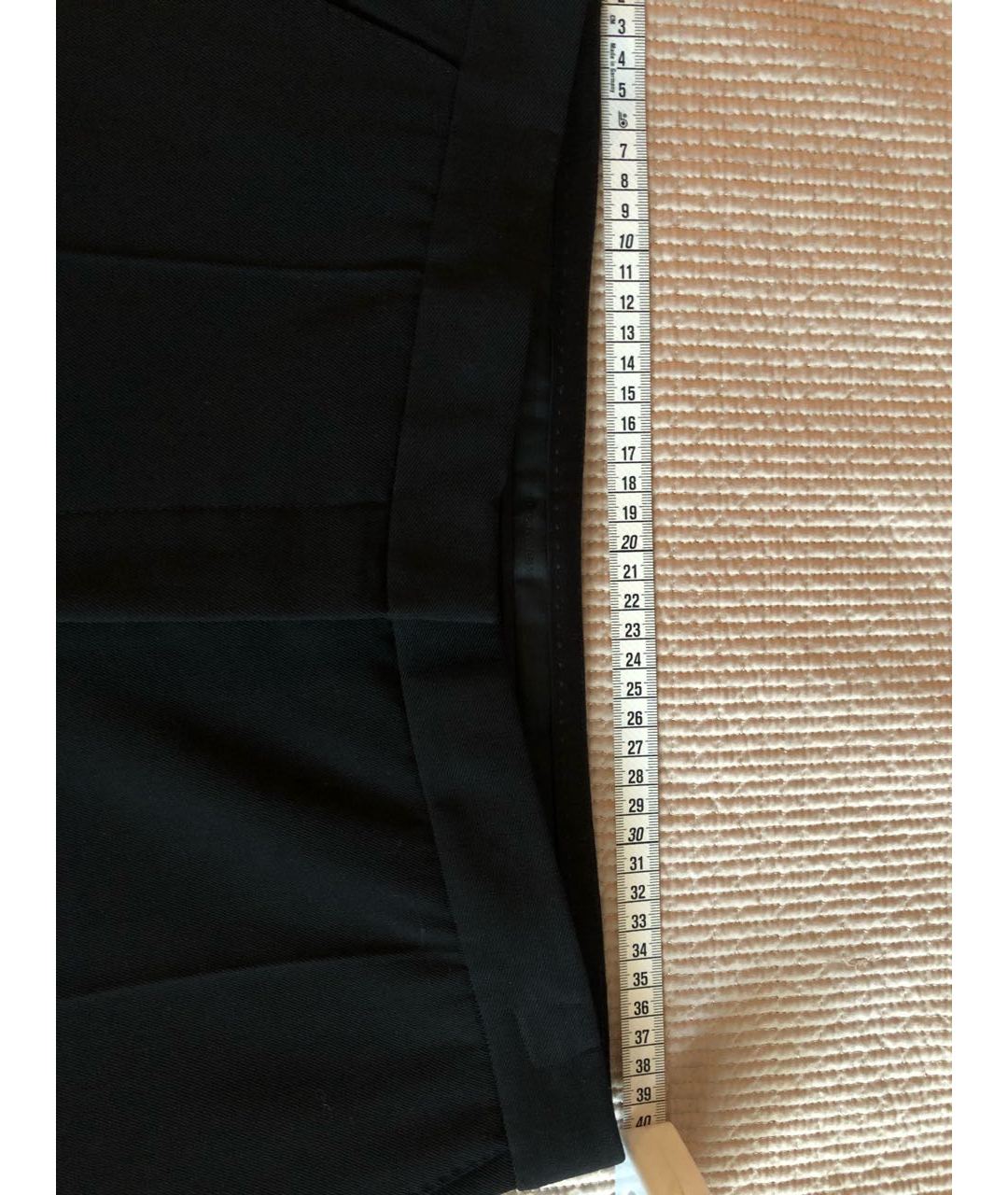 BURBERRY Черные шерстяные прямые брюки, фото 6