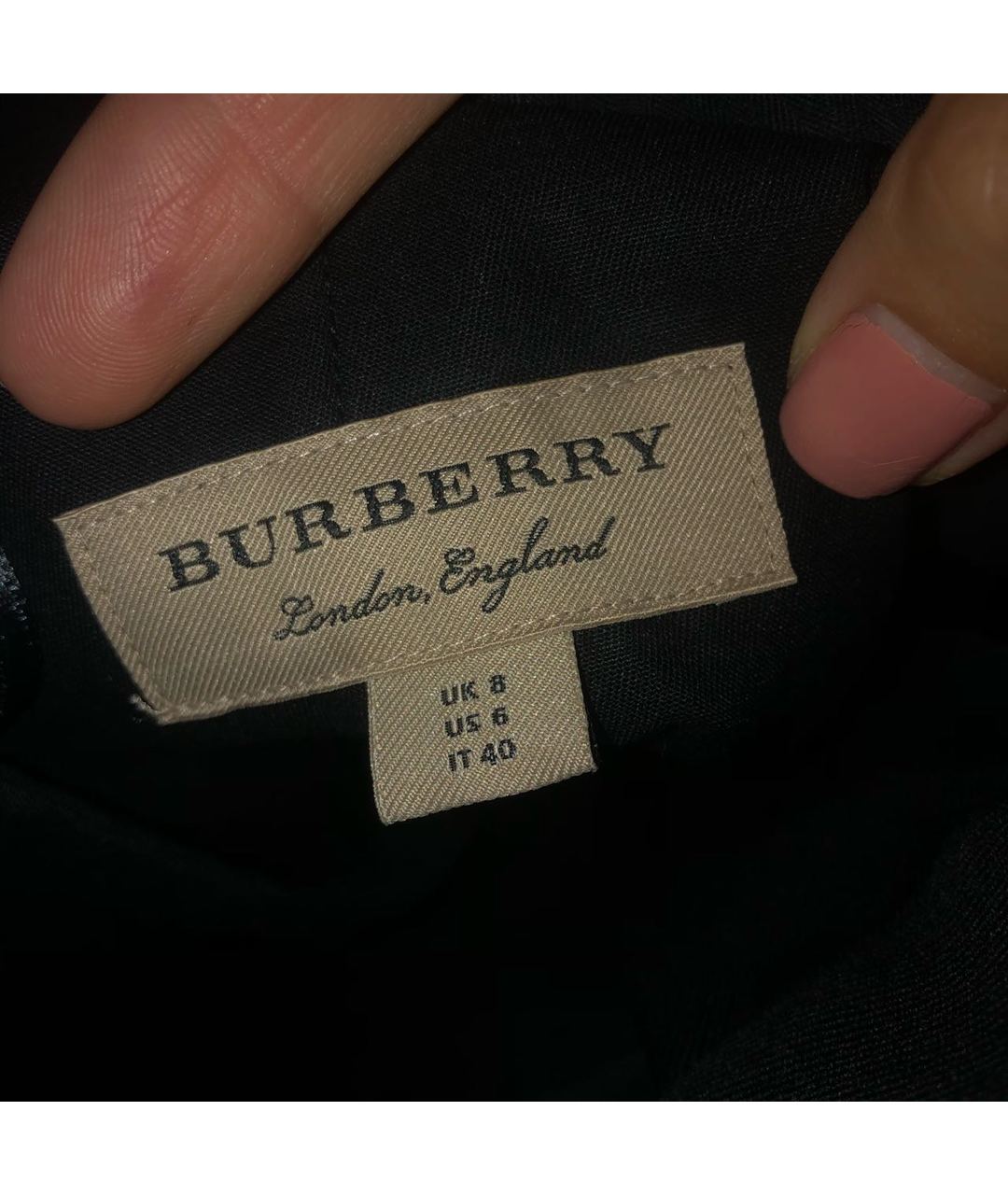 BURBERRY Черные шерстяные прямые брюки, фото 5