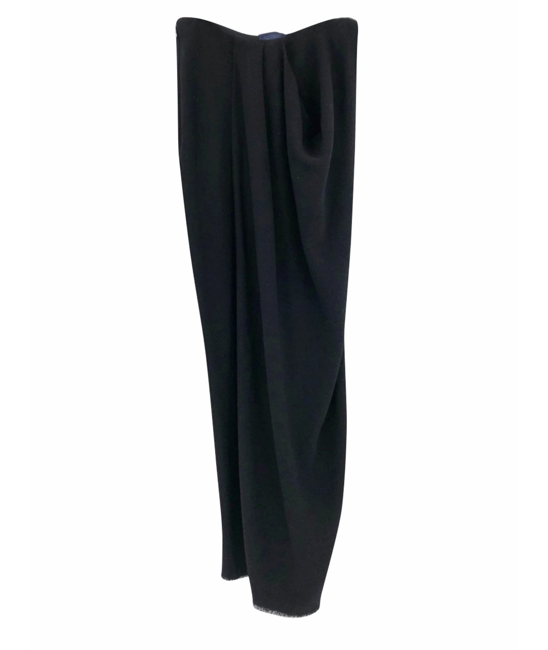LANVIN Черная вискозная юбка макси, фото 1
