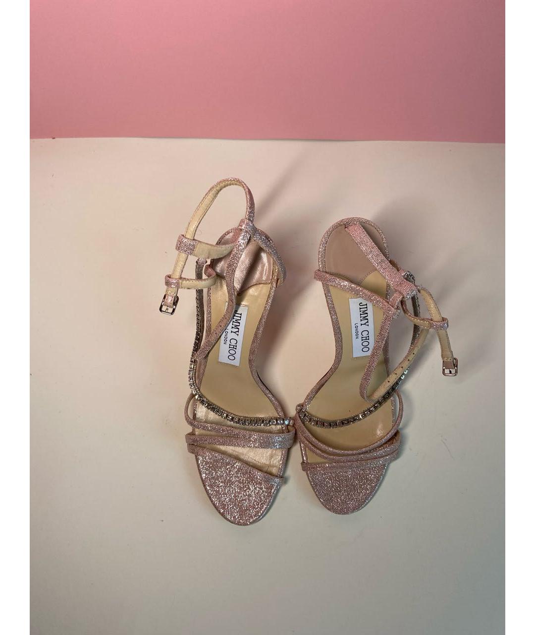 JIMMY CHOO Розовые босоножки, фото 3