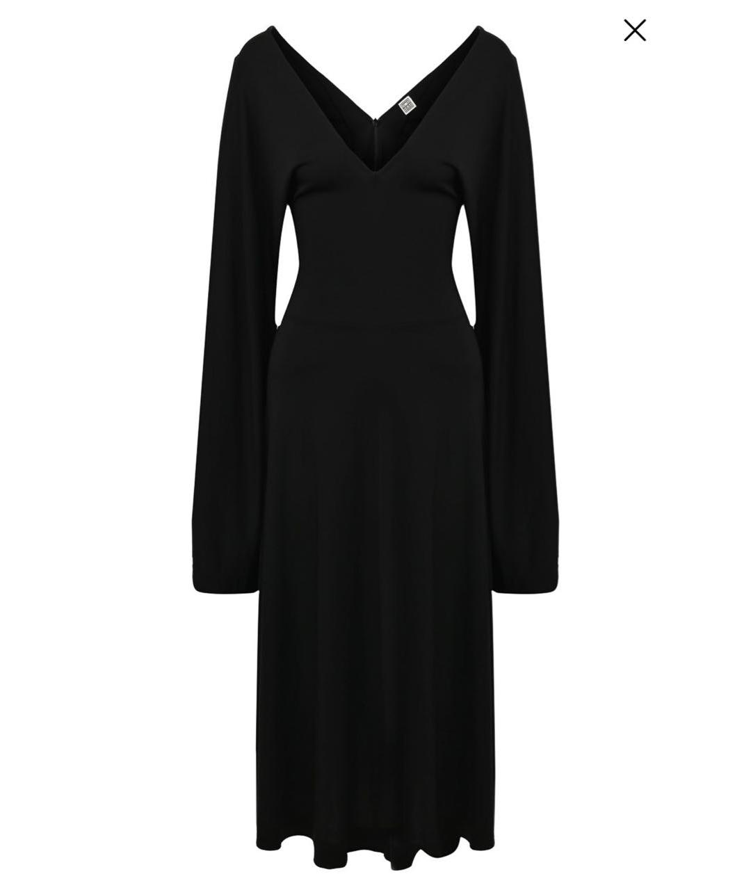 TOTEME Черное ацетатное платье, фото 6