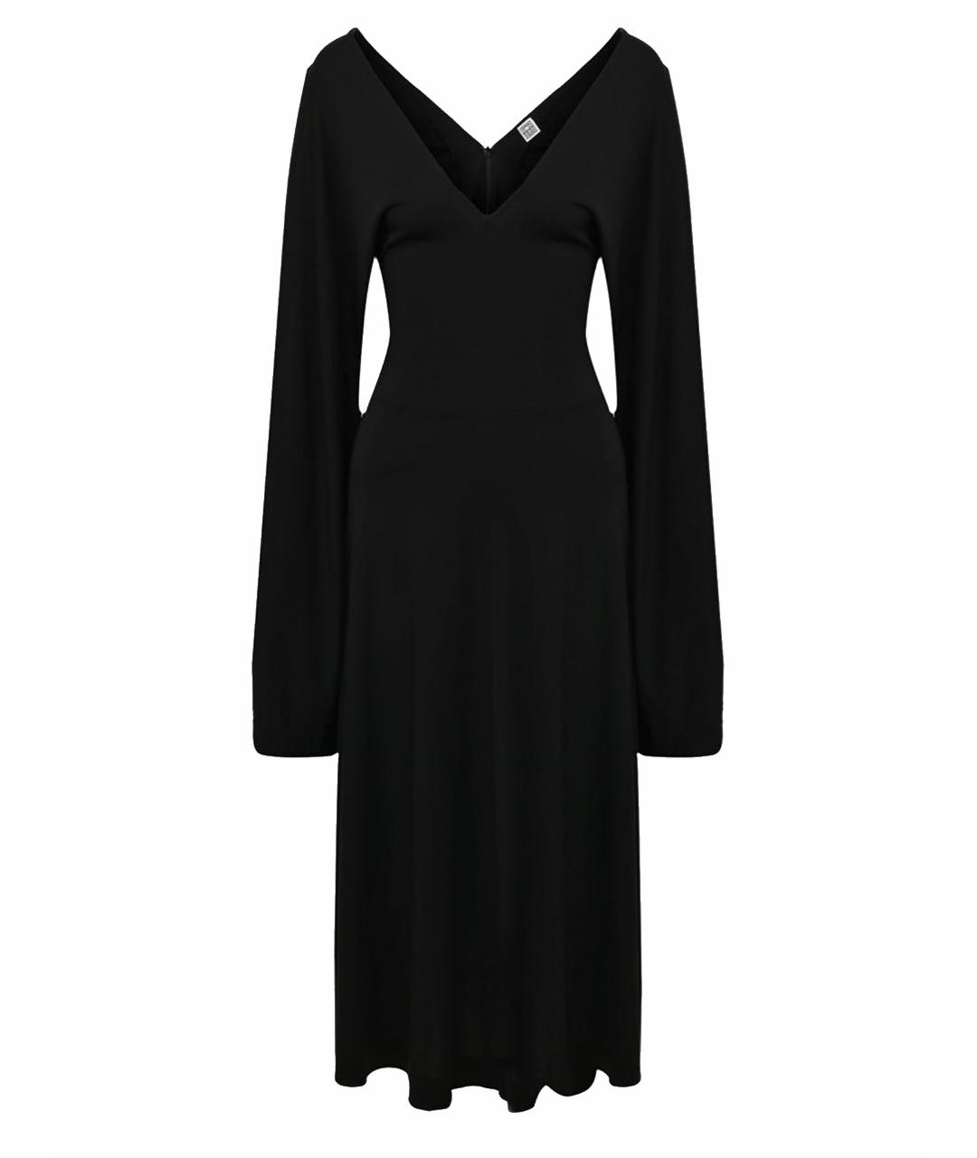TOTEME Черное ацетатное платье, фото 1