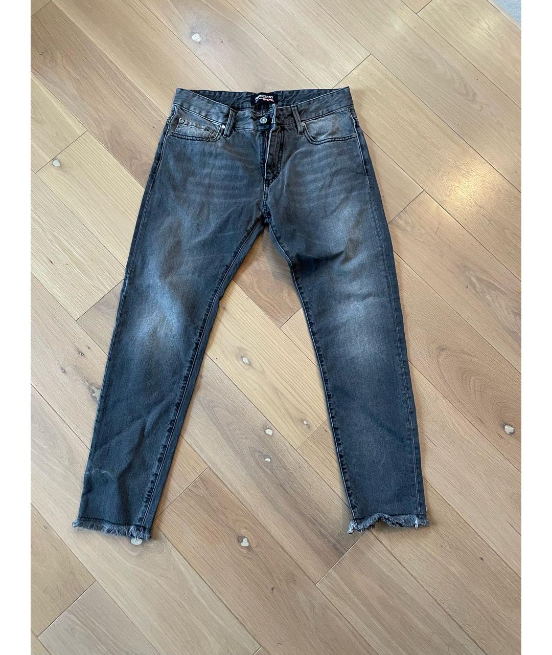 REPRESENT Серые хлопковые джинсы скинни, фото 6
