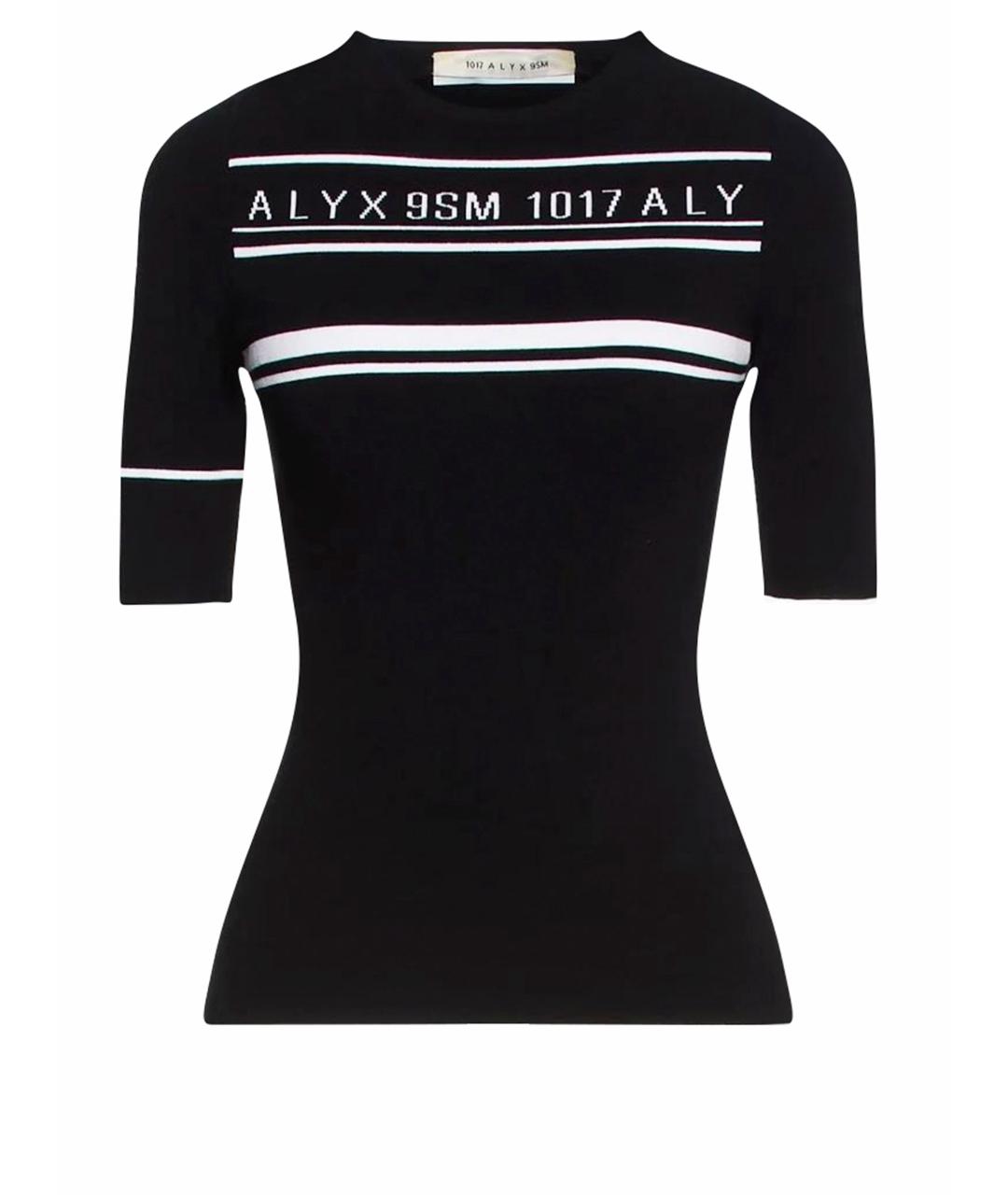 1017 ALYX 9SM Черная вискозная футболка, фото 1