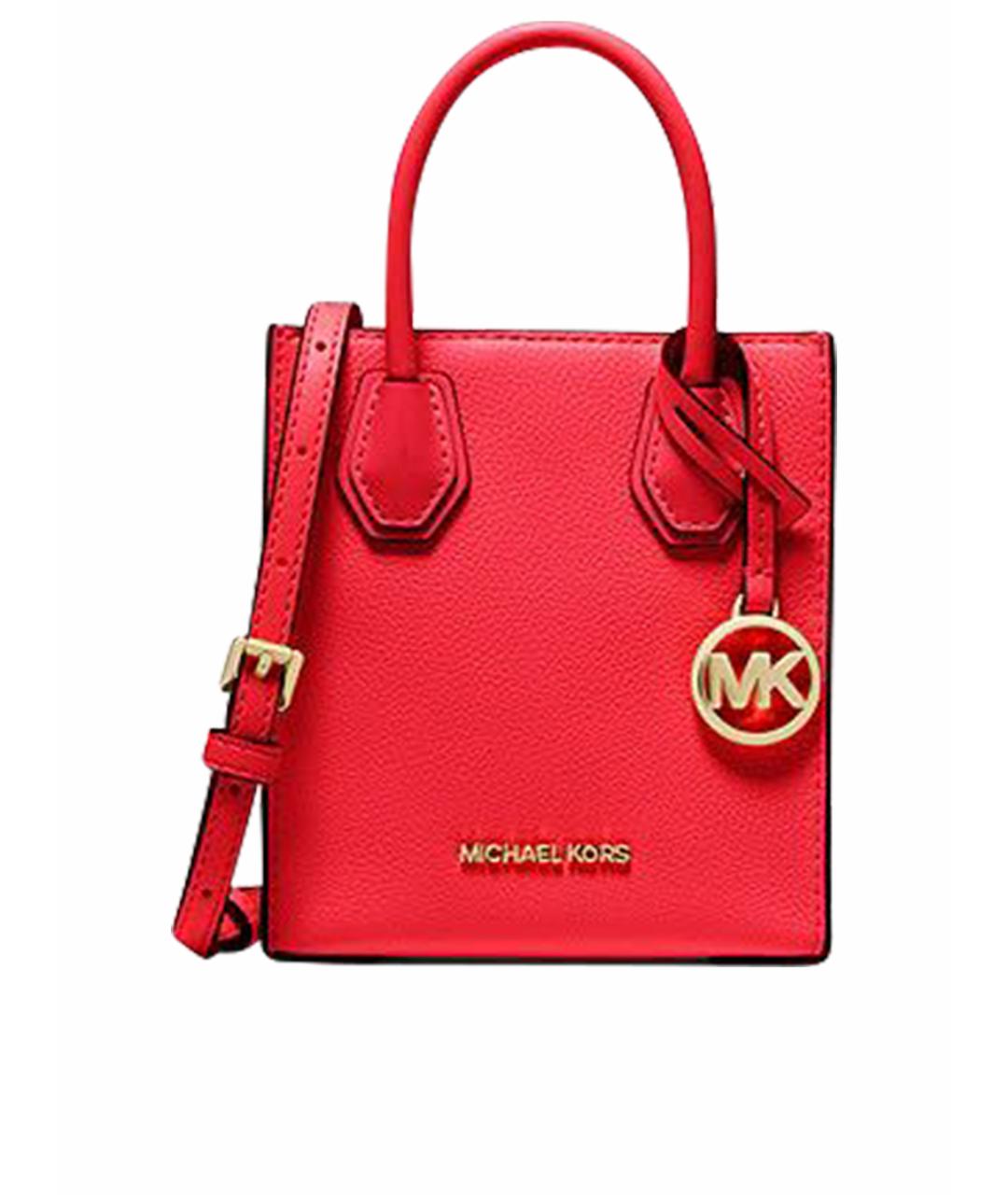 MICHAEL MICHAEL KORS Красная кожаная сумка тоут, фото 1