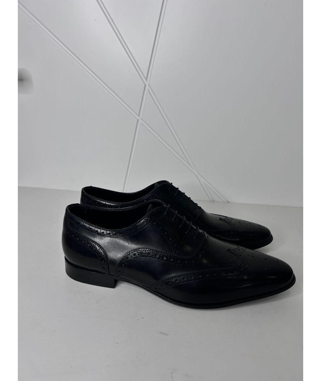 SAINT LAURENT Черные кожаные туфли, фото 6