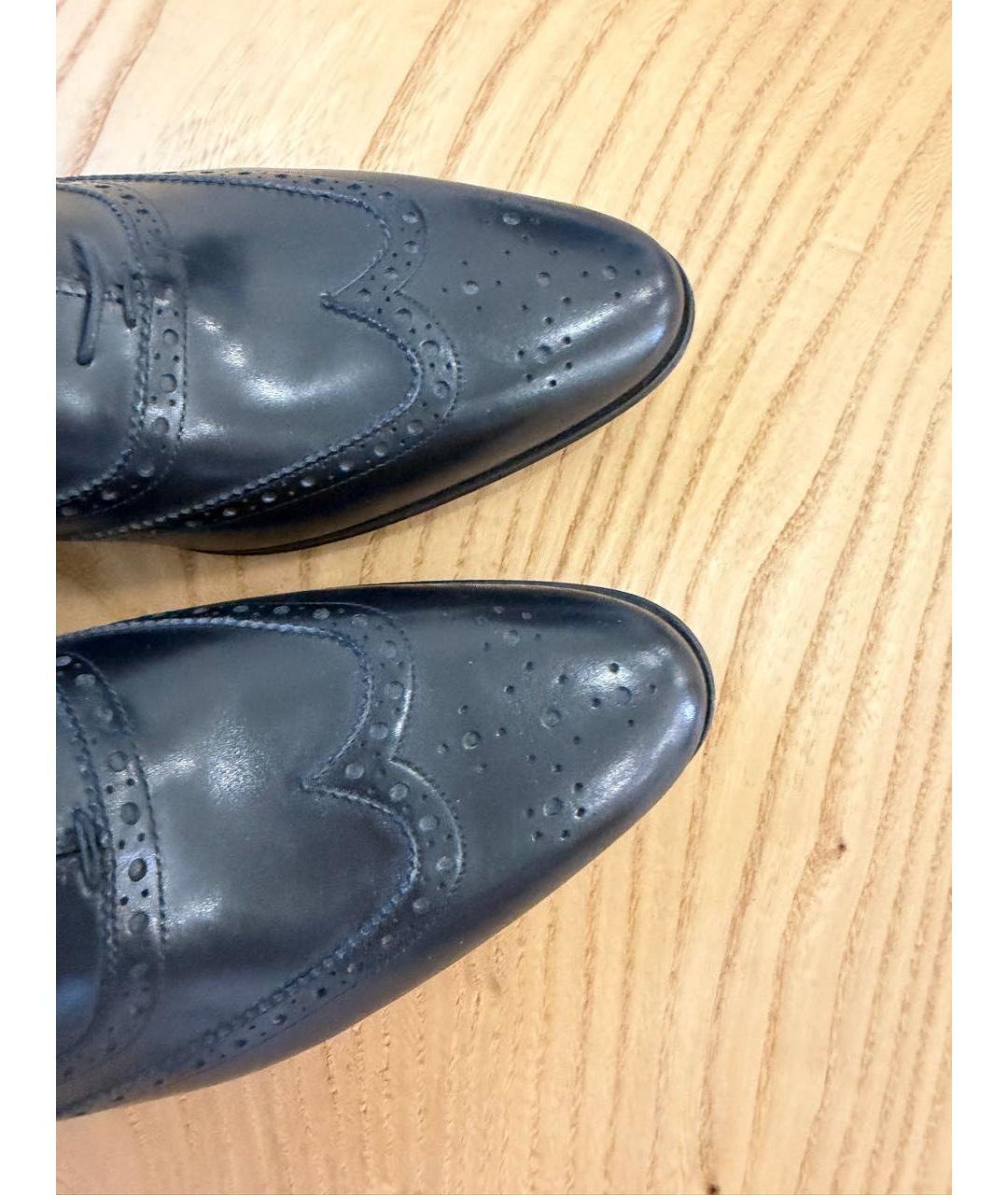 SAINT LAURENT Черные кожаные туфли, фото 4