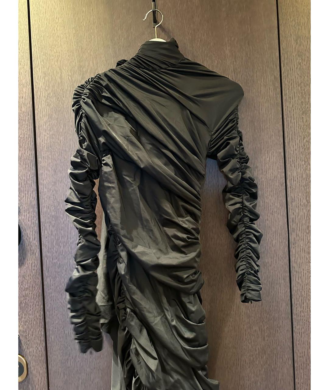 BALENCIAGA Черное полиамидовое вечернее платье, фото 2