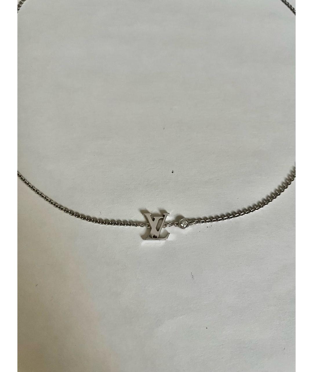 LOUIS VUITTON Серебряная цепочка из белого золота, фото 2