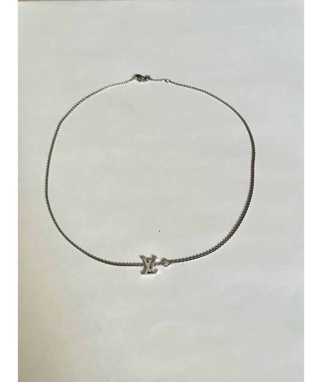 LOUIS VUITTON Серебряная цепочка из белого золота, фото 5